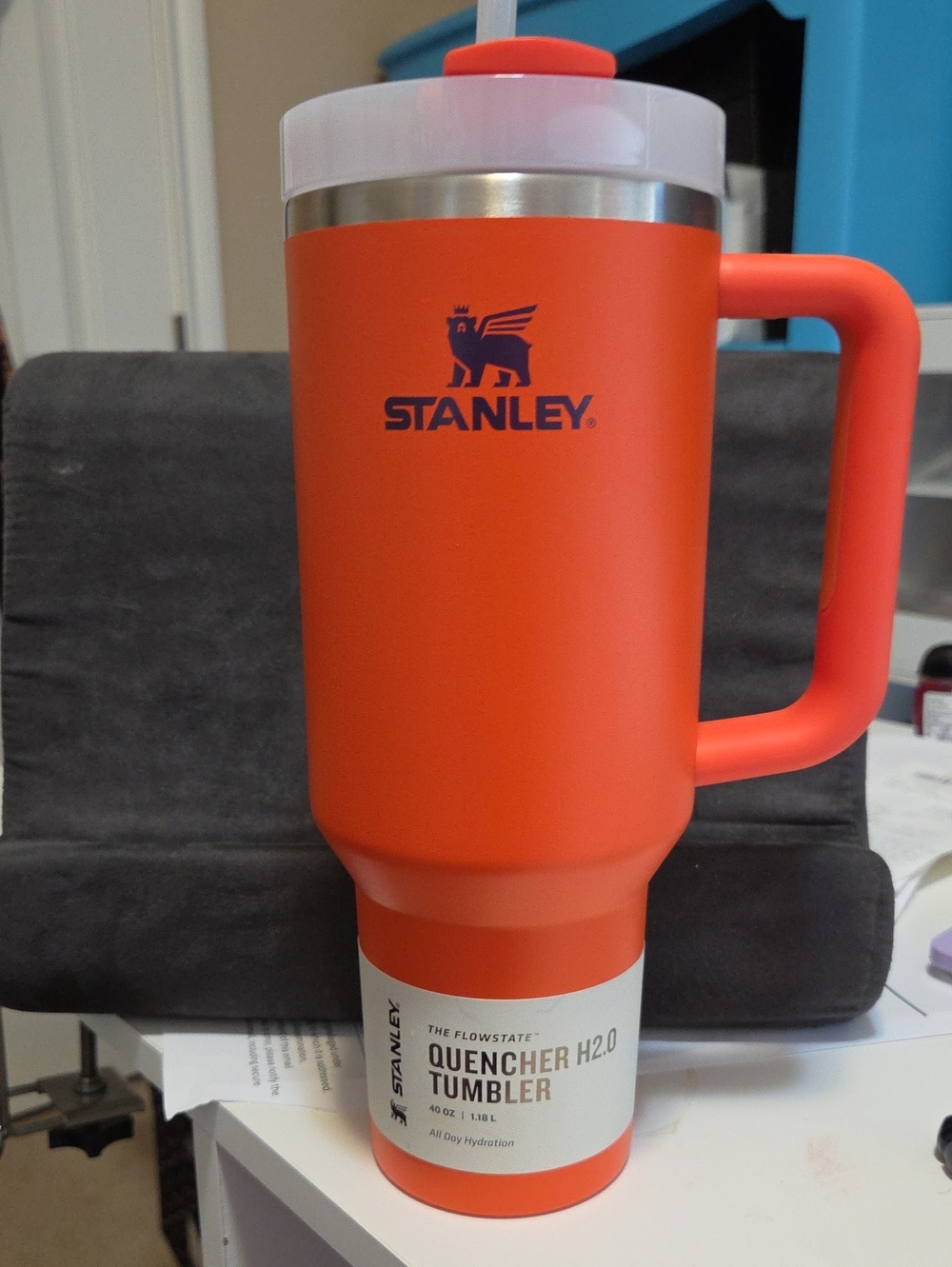 Stanley Quencher H2.0 Tumbler. 40 Ounces. New. Orange
